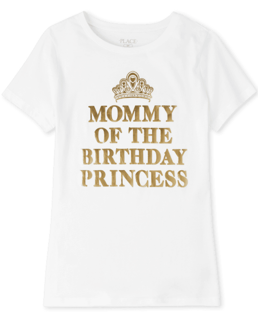 Женская Футболка The Children's Place Mommy And Me Foil Birthday Princess The Children`s Place