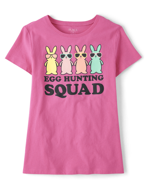 Женская Футболка The Children`s Place 'Egg Hunting Squad' The Children`s Place