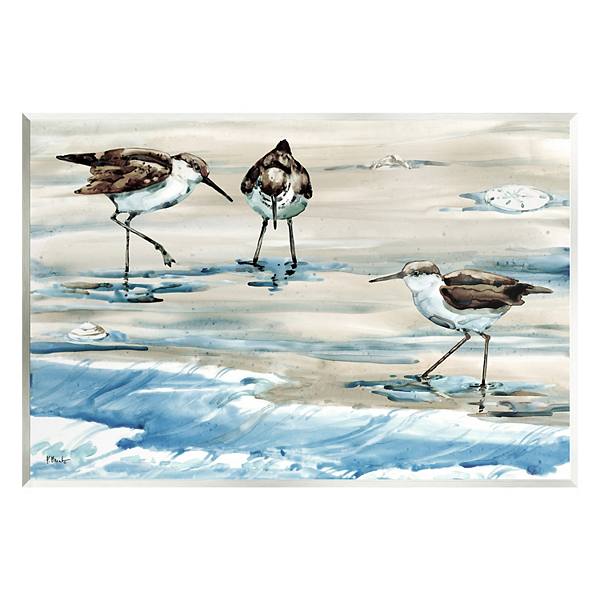 Stupell Home Decor Rockhampton Sandpipers Ocean Waves Wall Art Stupell Home Decor