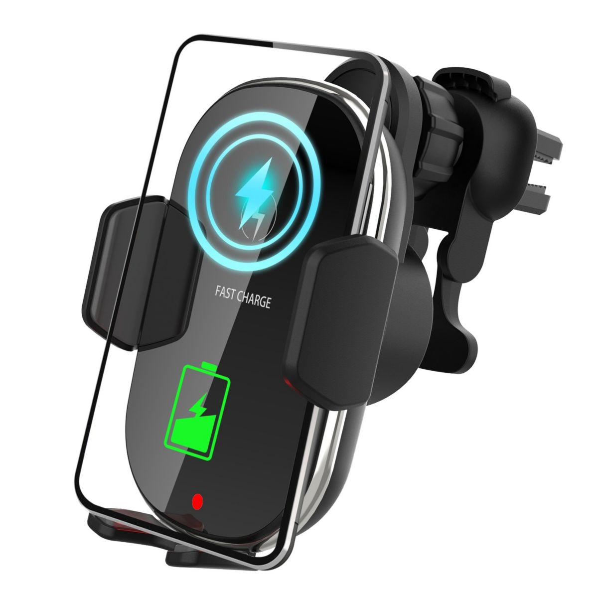 Car Wireless Phone Charger - 15w, 10w, 7.5w - Automatic Clamping Air Vent Mount Holder Eggracks By Global Phoenix