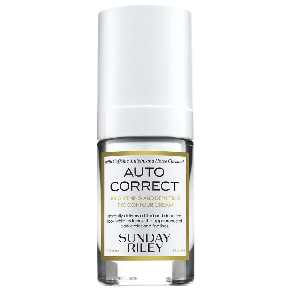 SUNDAY RILEY Auto Correct Brightening + Depuffing Eye Cream for Dark Circles Sunday Riley