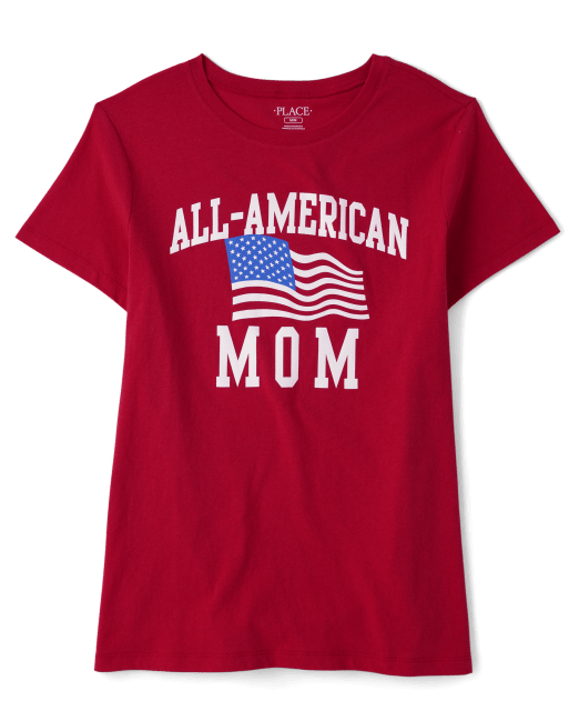 Женская Футболка The Children's Place All-American Mom The Children`s Place