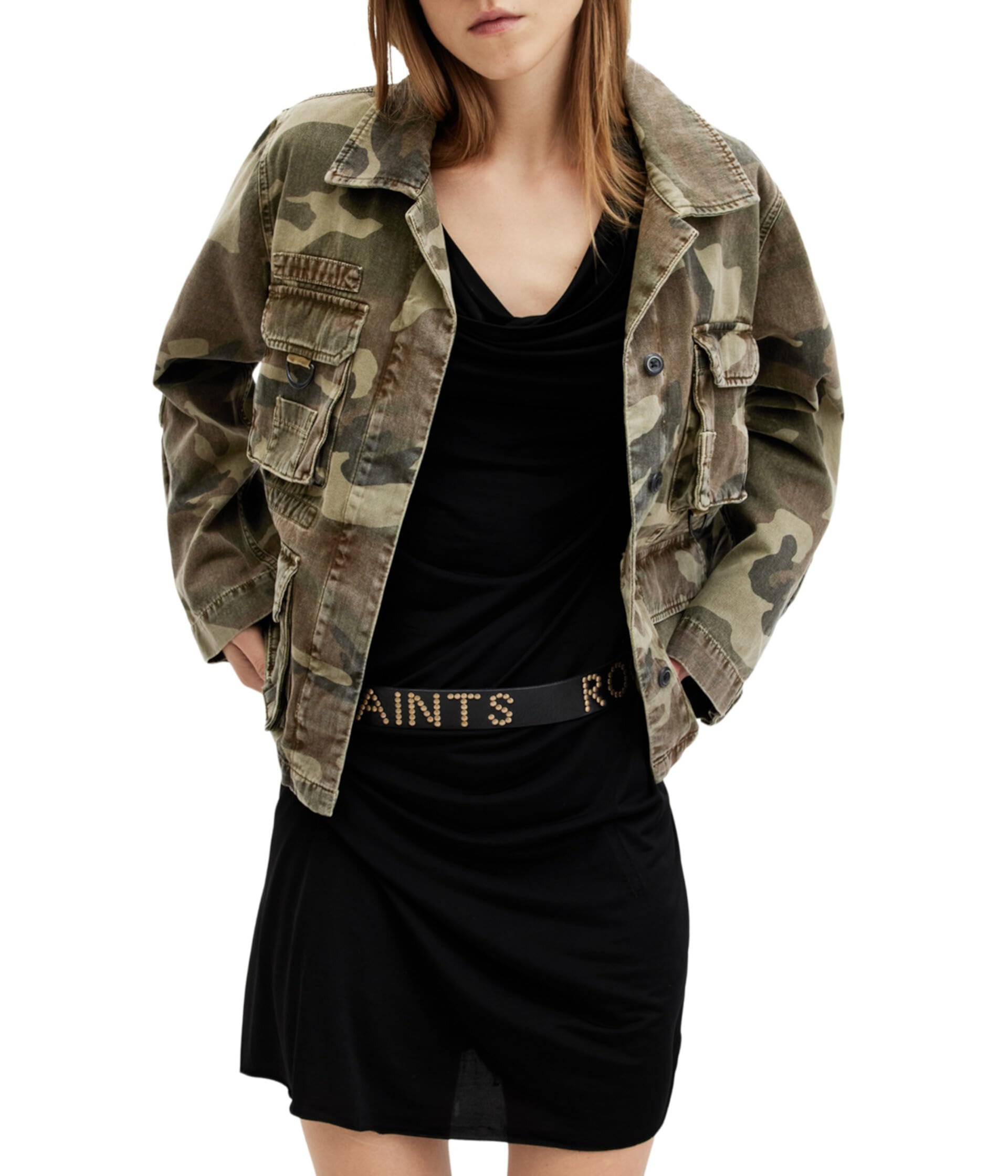 Женская Повседневная куртка AllSaints Elm Camo AllSaints