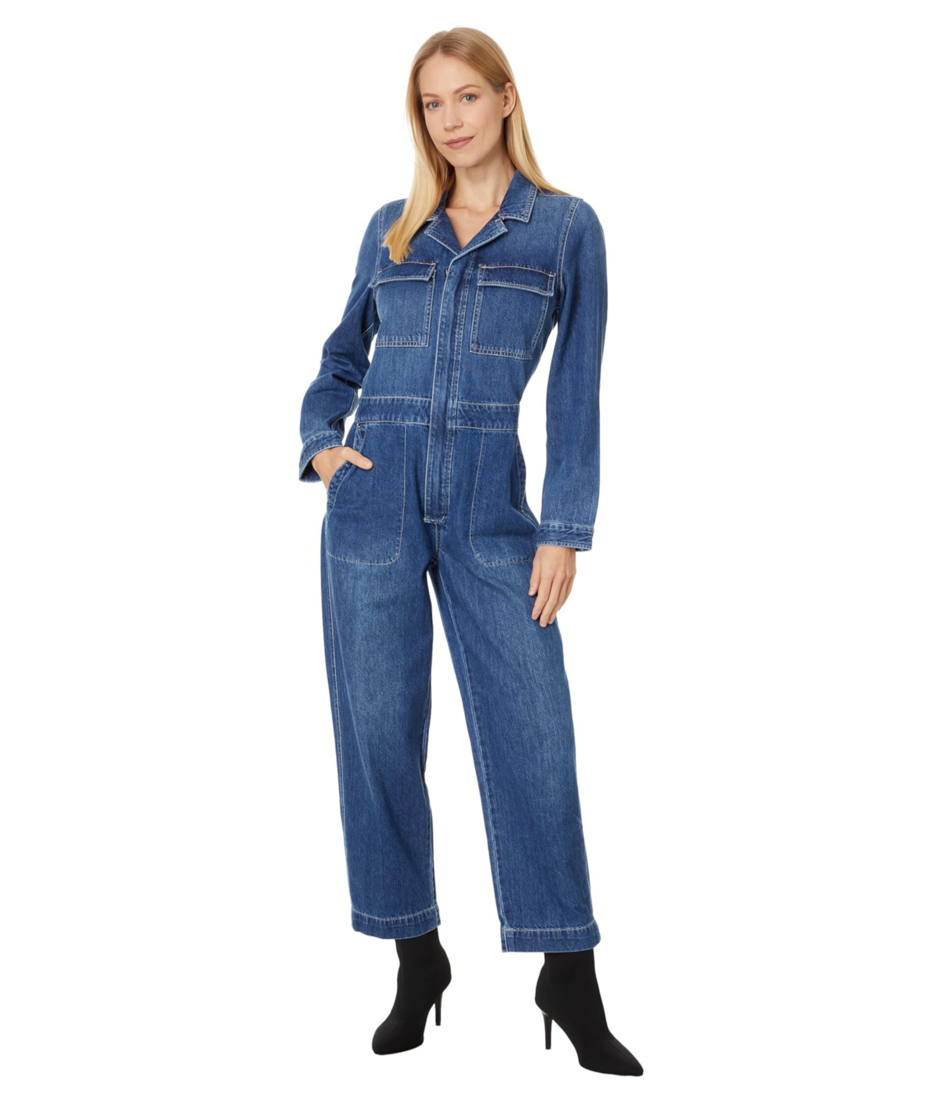 Женский Комбинезон Madewell Zip Front Iconic в Dewitt Wash Madewell