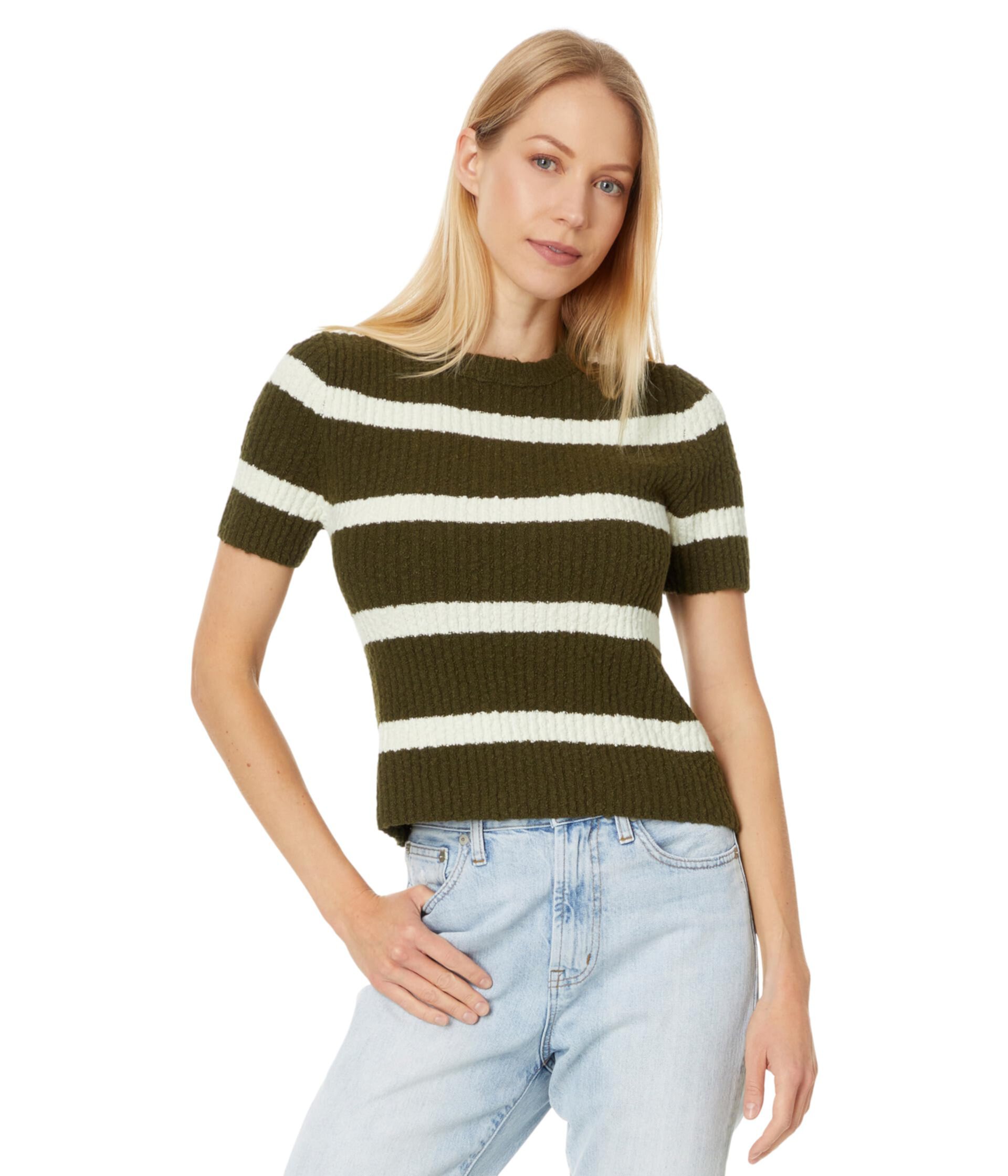 Женская Футболка Madewell Stripe Amanda Cotton Boucle Madewell