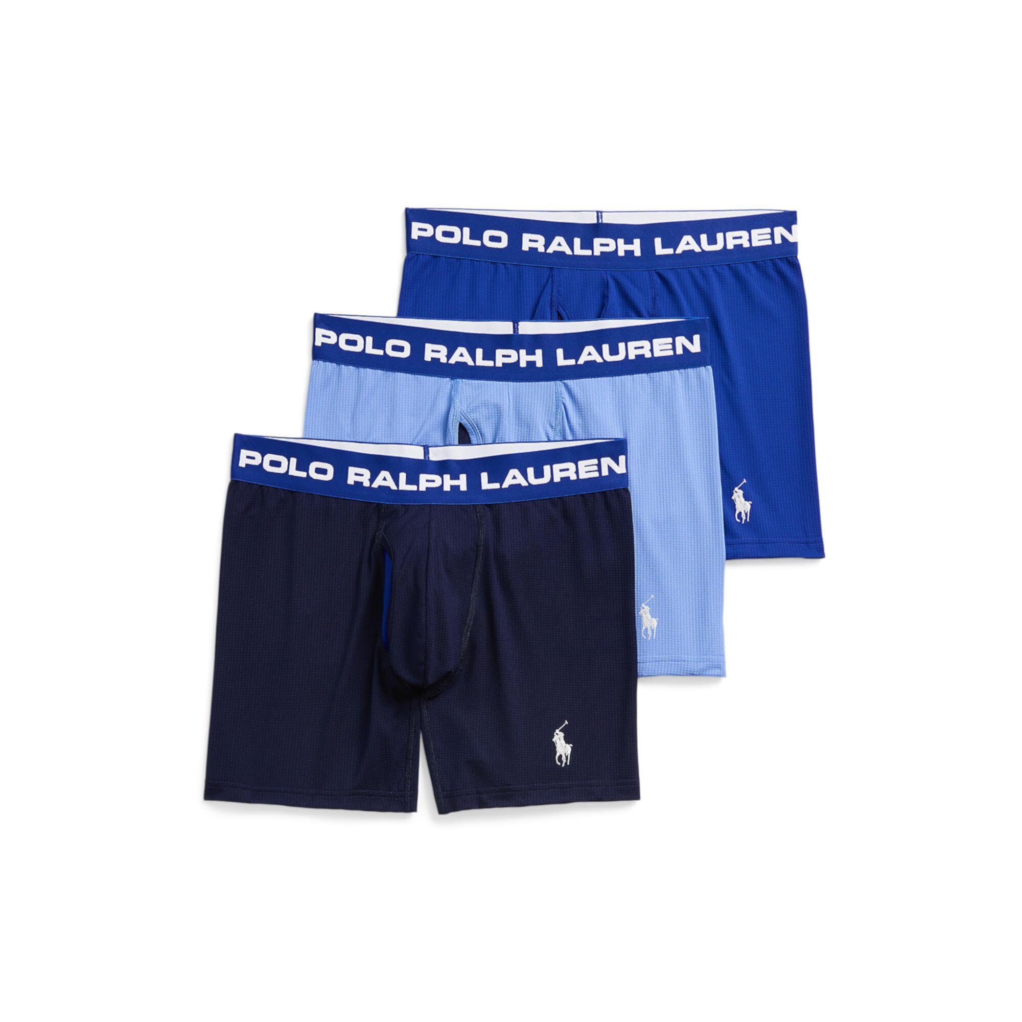 Боксерские трусы Polo Ralph Lauren Perfect Pouch, 3 шт., с эластичным поясом Polo Ralph Lauren