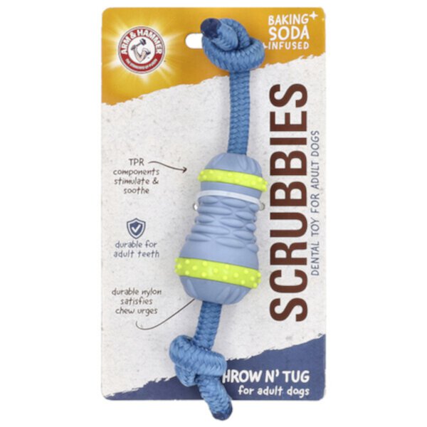 Игрушка Scrubbies для чистки зубов взрослых собак - 1 штука Arm & Hammer