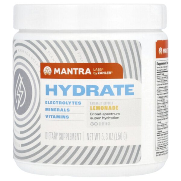 Hydrate, Lemonade , 5.3 oz (Унции) (150 g) Zahler