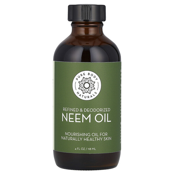 Neem Oil, 4 fl oz (118 ml) Pure Body Naturals