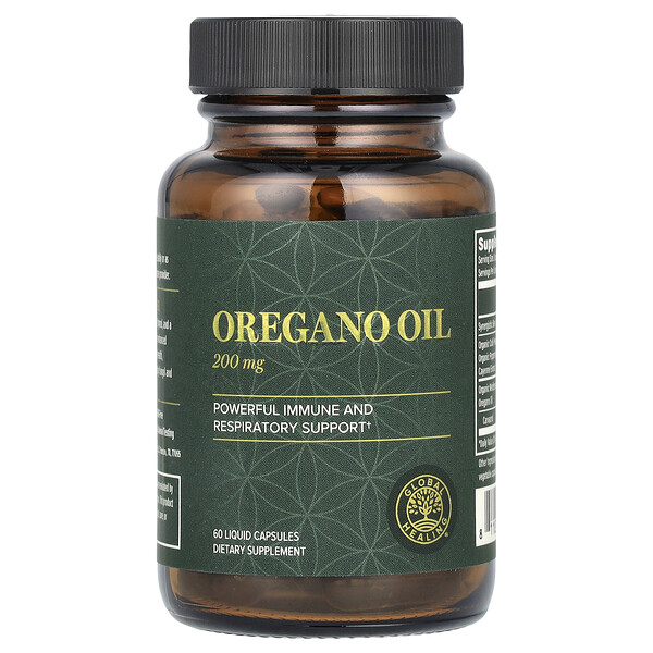 Oregano Oil, 200 mg, 60 Liquid Capsules (Жидкие капсулы) (100 mg Per Capsule) Global Healing