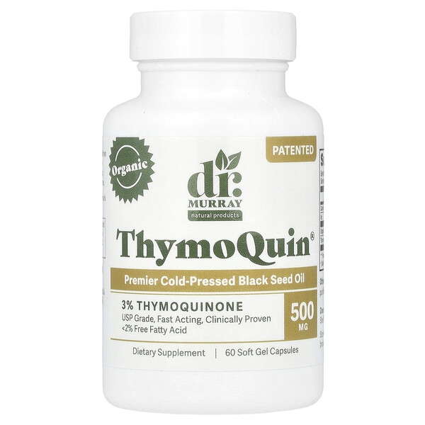 ThymoQuin®, 500 mg, 60 Soft Gel (Гель) Capsules (Капсулы) Dr. Murray's