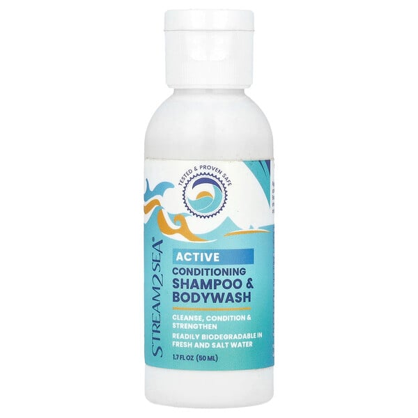 Active Conditioning Shampoo & Bodywash, 1.7 fl oz (50 ml) Stream2Sea