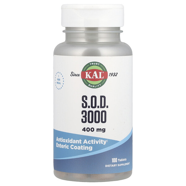 S.O.D. 3000, 400 mg, 100 Tablets (Таблетки) KAL