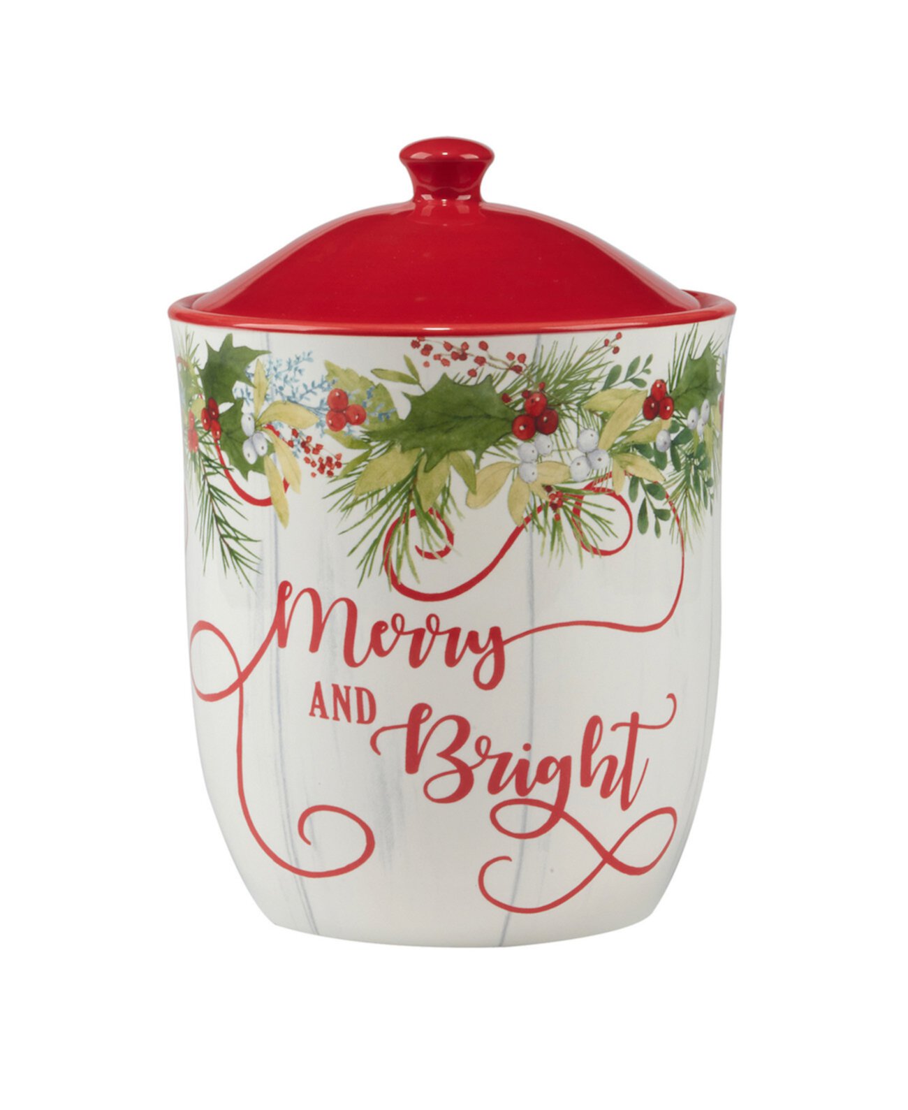 Winter Greens Biscuit Jar Certified International