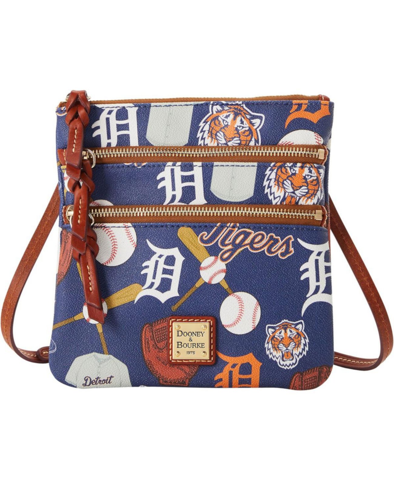 Сумка кросс-боди Dooney & Bourke Detroit Tigers Game Day Triple Zip Dooney & Bourke