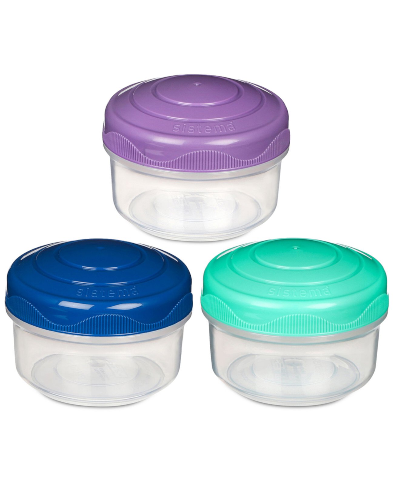 3-Pack To Go Mini Bites Food Storage Containers Sistema