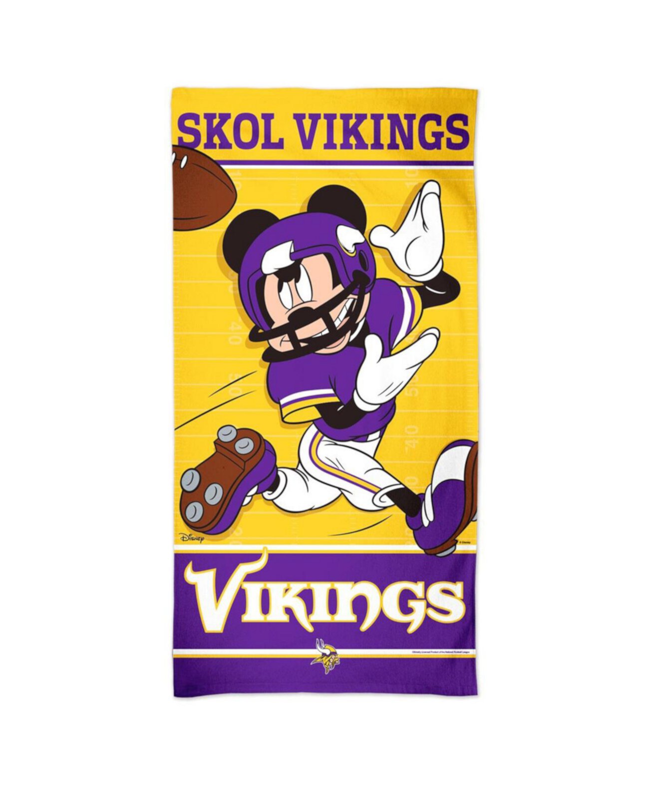 Minnesota Vikings 30'' x 60'' Disney Spectra Beach Towel Wincraft