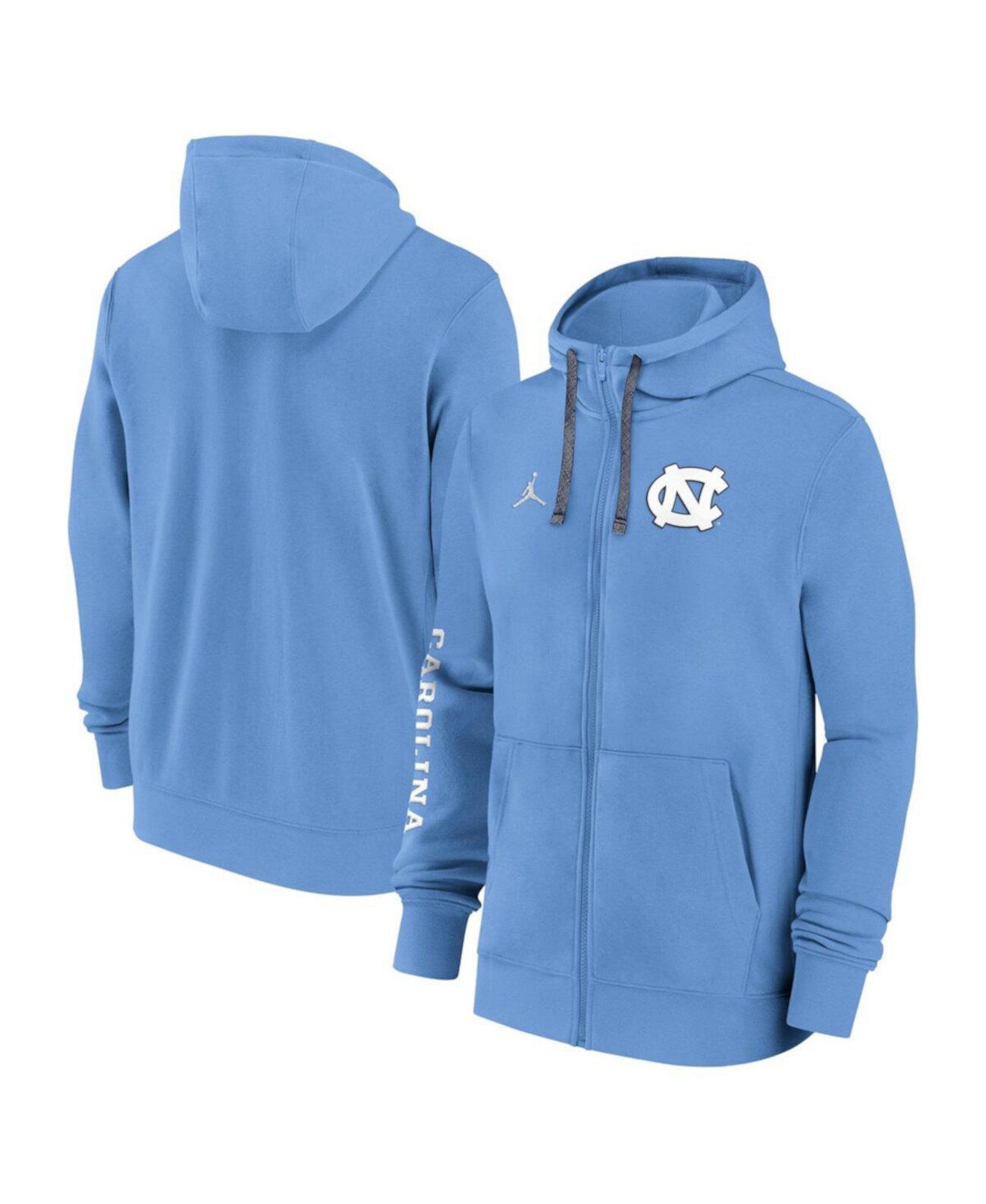 Мужское Худи Jordan Carolina Blue North Carolina Tar Heels 2024 Sideline Full-Zip Jordan