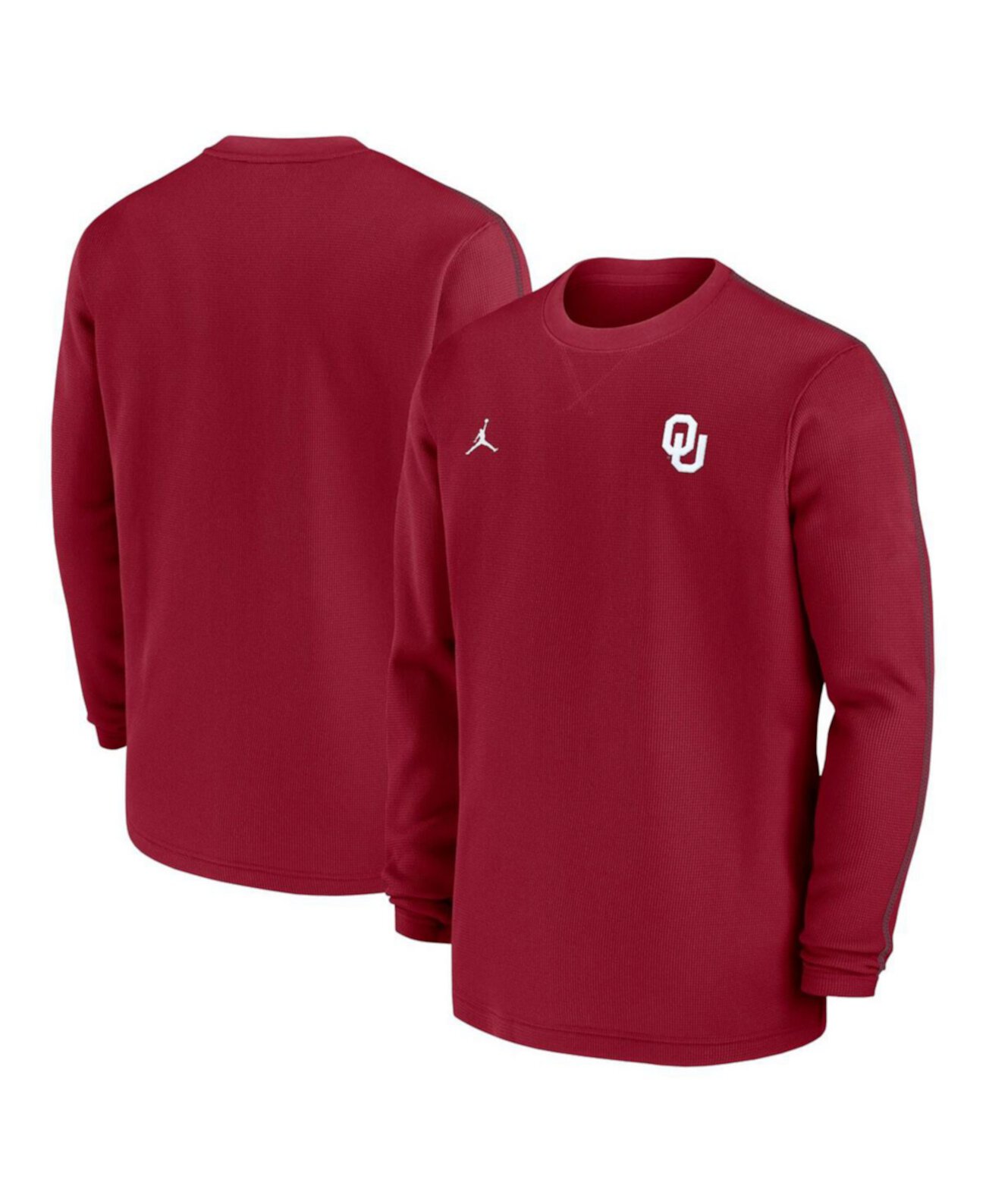 Мужская Джерси Jordan Oklahoma Sooners 2024 Sideline Coaches Long Sleeve Top Jordan