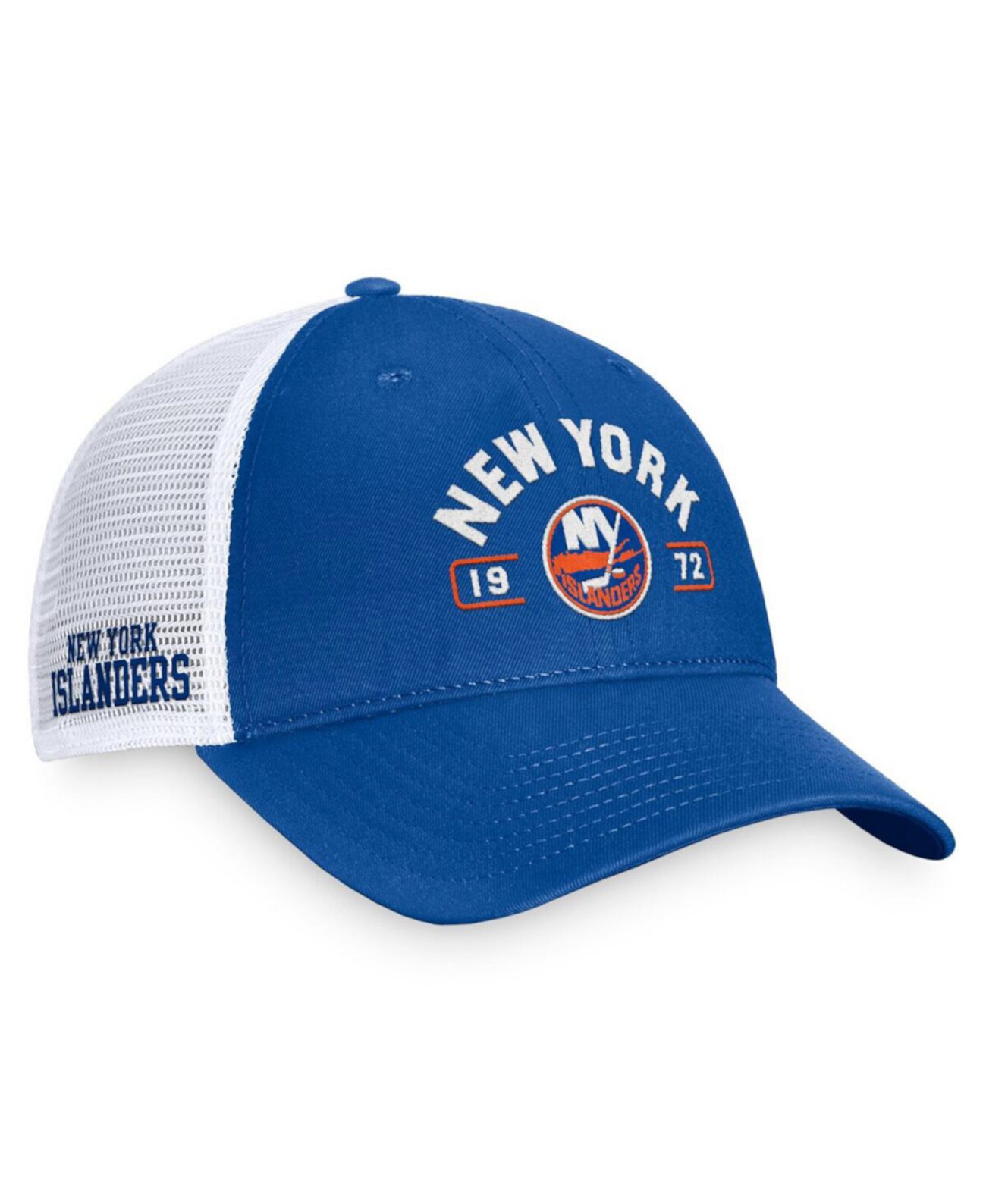 Регулируемая кепка New York Islanders Free Kick Trucker, королевского и белоснежного цвета Fanatics