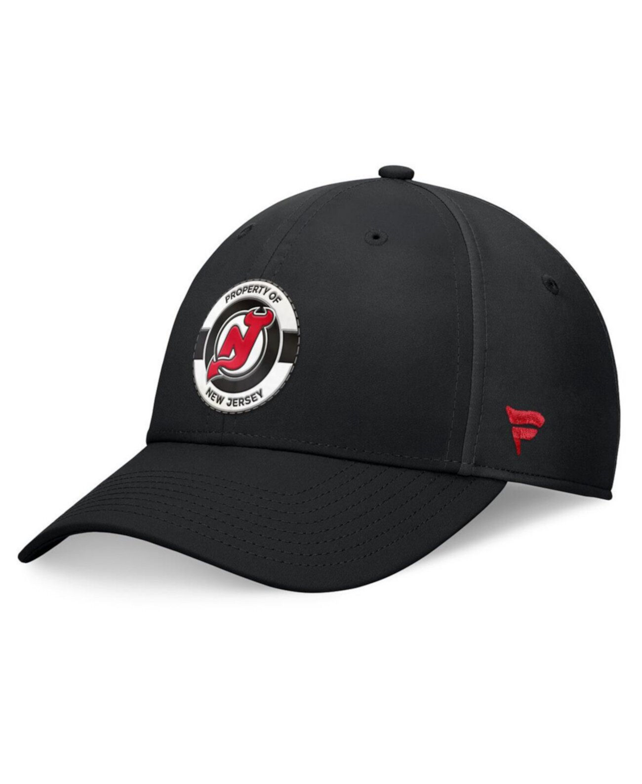 Мужская черная кепка New Jersey Devils Authentic Pro Training Camp из эластичного материала Fanatics