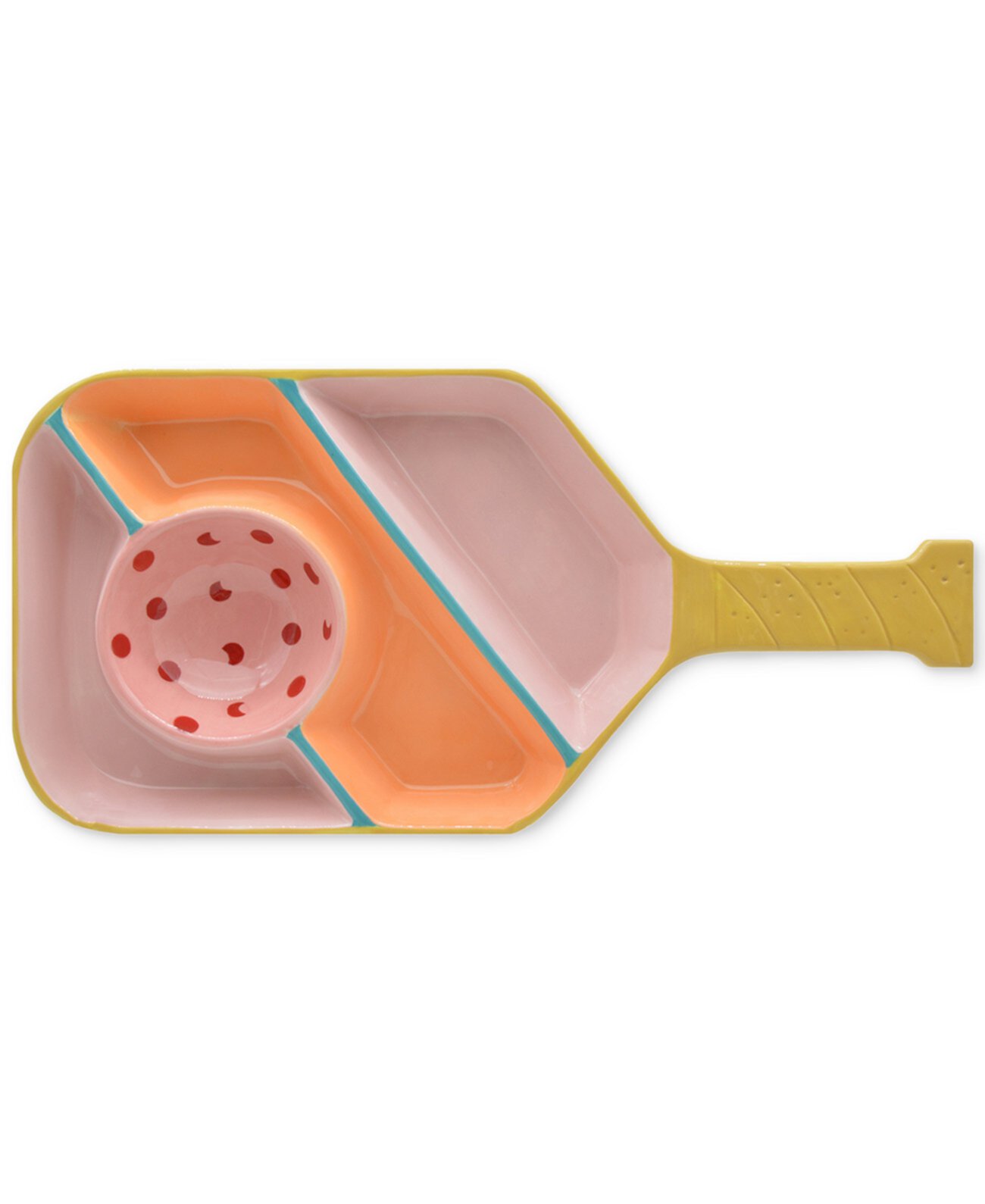 Pickleball Chip & Dip Serving Tray Godinger