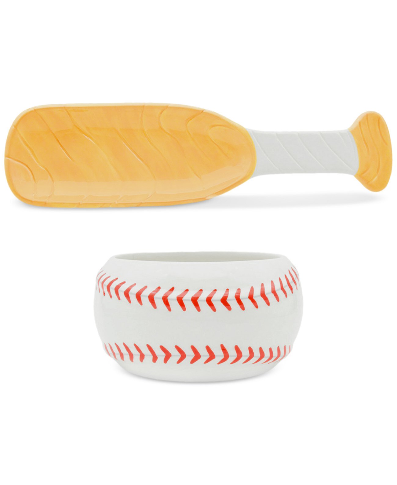 Baseball Bowl & Platter Set Godinger