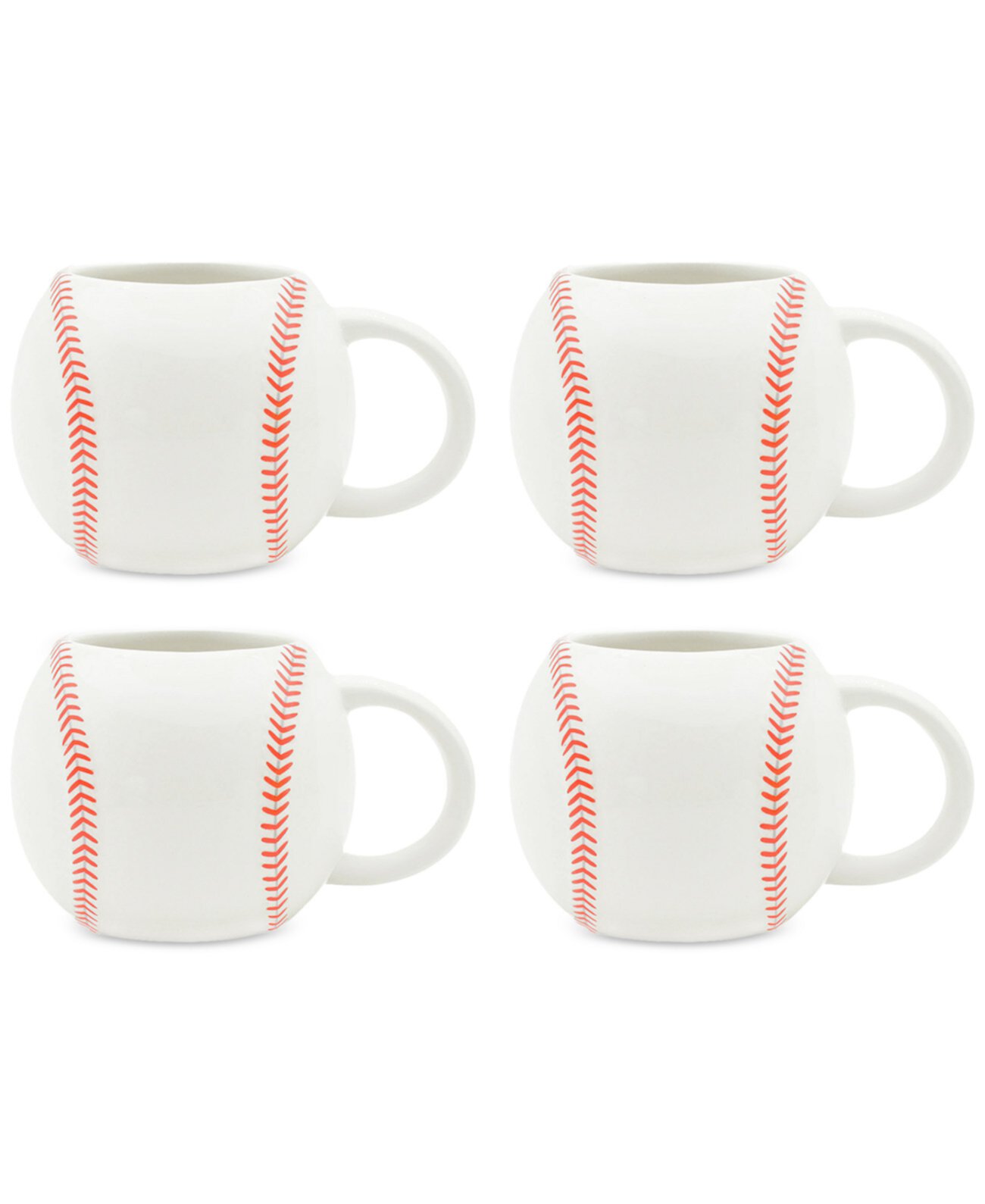 Baseball Mugs, Set of 4 Godinger