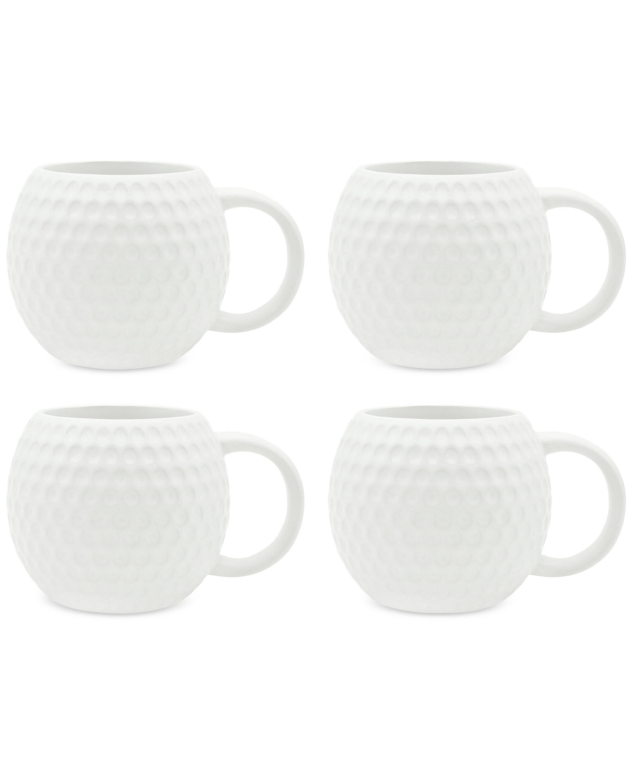 17 Oz. Golf Ball Mugs, Set of 4 Godinger