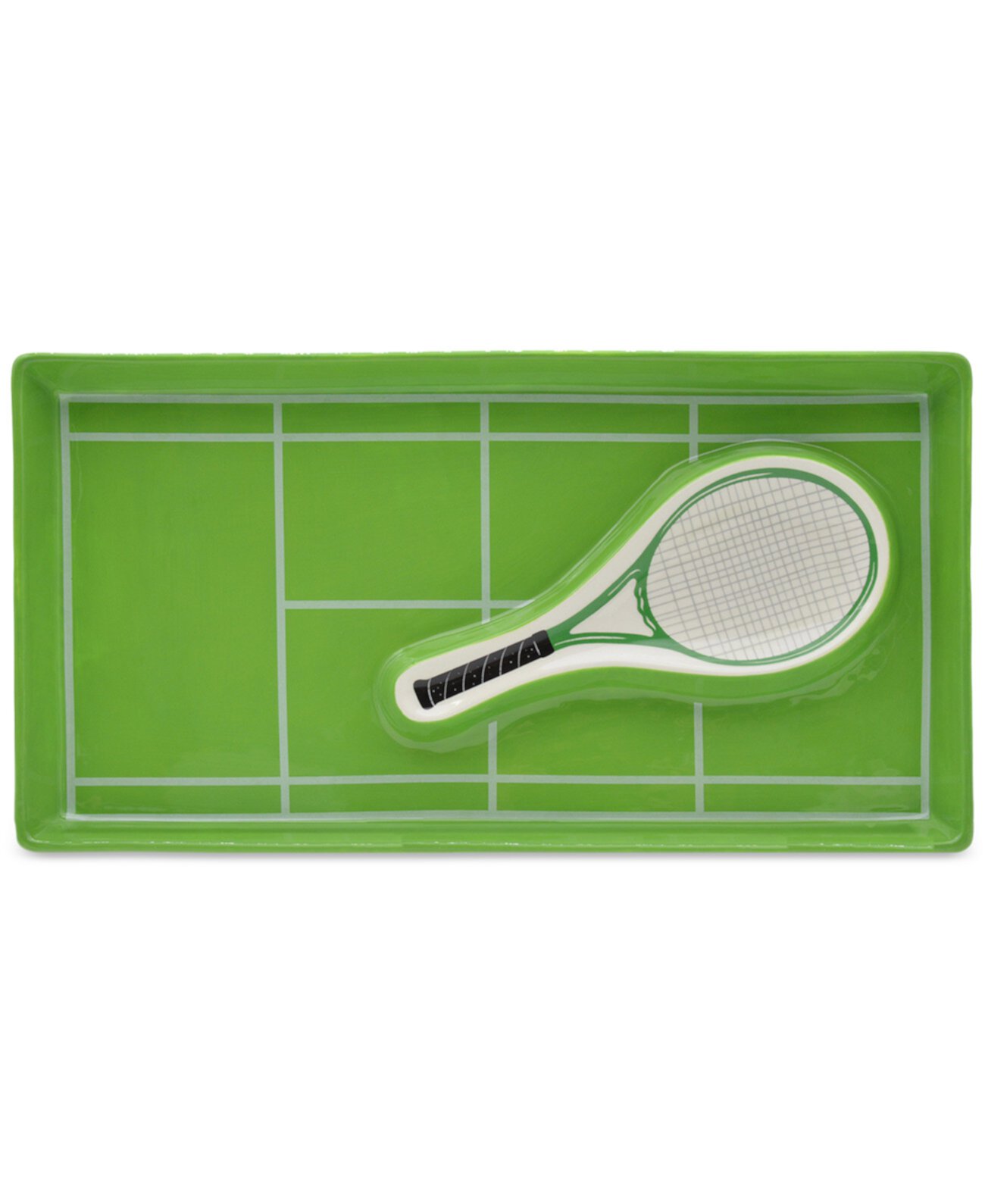 Tennis Racquet Chip & Dip Serving Tray Godinger