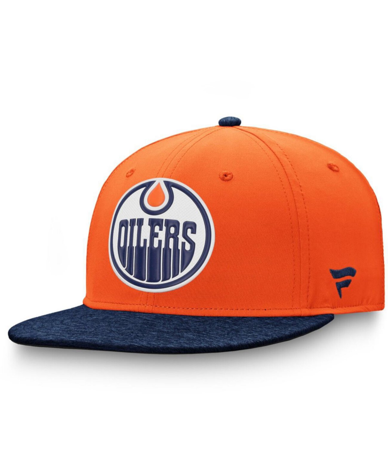 Бейсболка Edmonton Oilers с логотипом для мужчин, регулируемая, оранжевая Fanatics