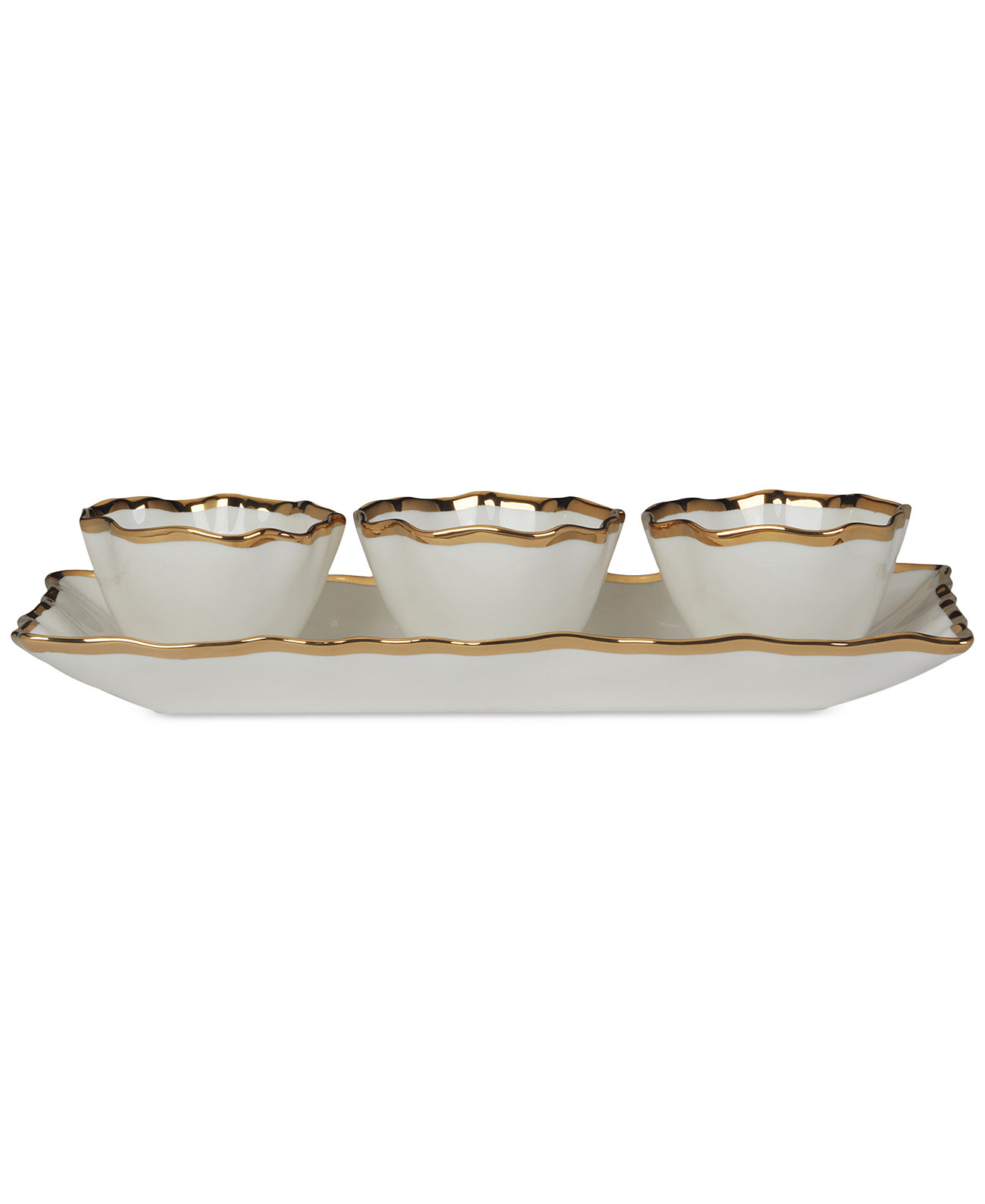 Regency 4 Pc. Tray and Condiment Bowls Certified International