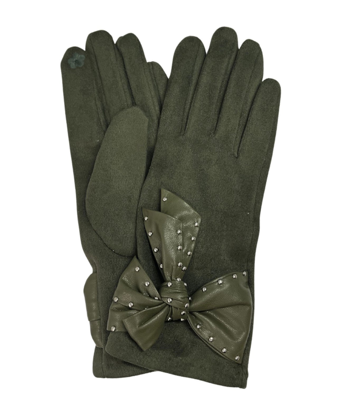 Зимние перчатки Marcus Adler Suede Glove with Bow Marcus Adler