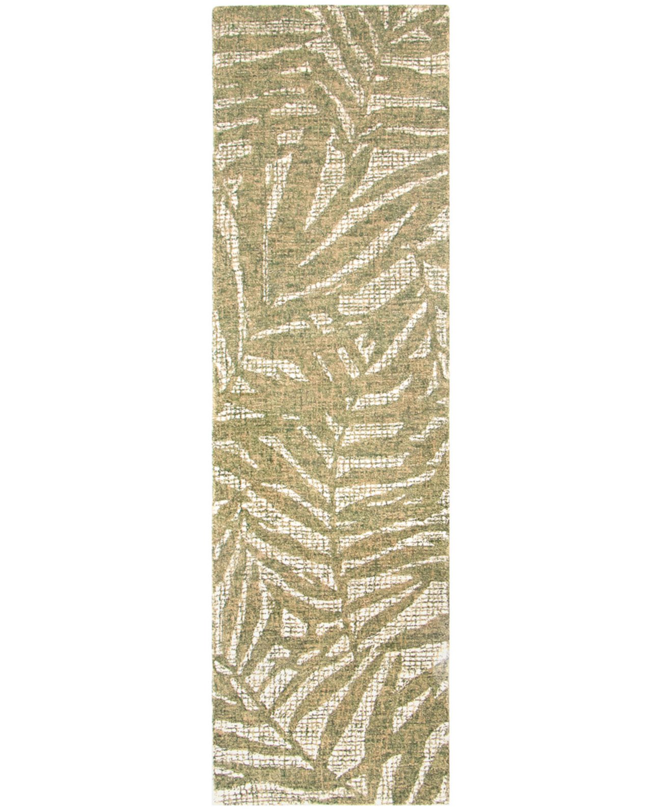 Savannah Olive Branches 2'x7'6" Runner Area Rug Liora Manne