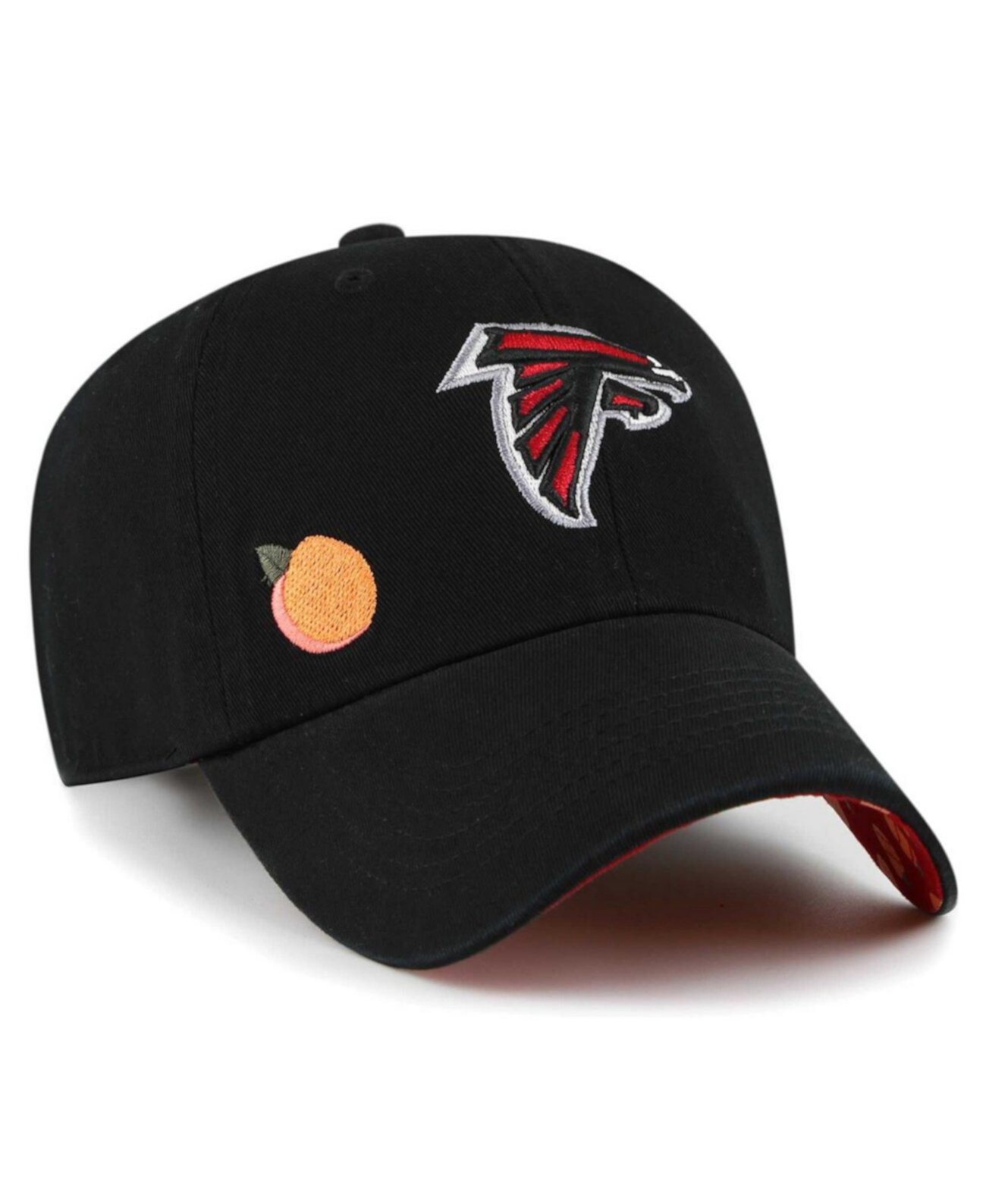 Женская черная регулируемая шапка Atlanta Falcons с вышитым логотипом '47 Brand