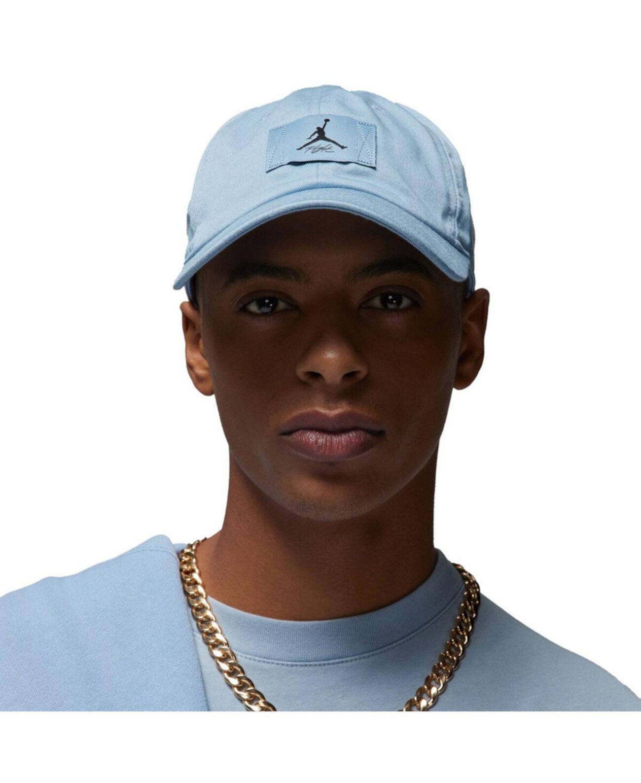 Бейсболка Jordan Men's Light Blue Logo Adjustable Hat Jordan