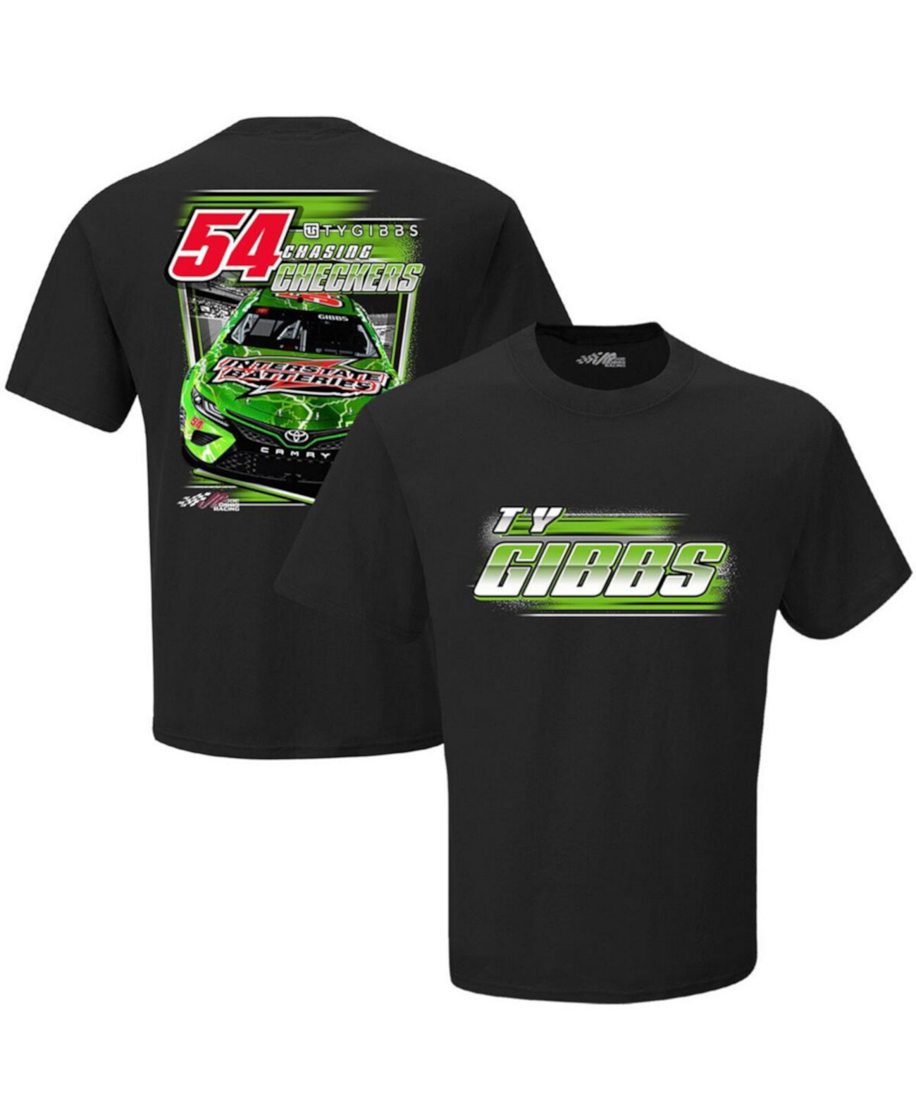 Мужская Джерси Joe Gibbs Racing Team Collection Black Ty Gibbs Interstate Batteries Dominator Joe Gibbs Racing Team Collection