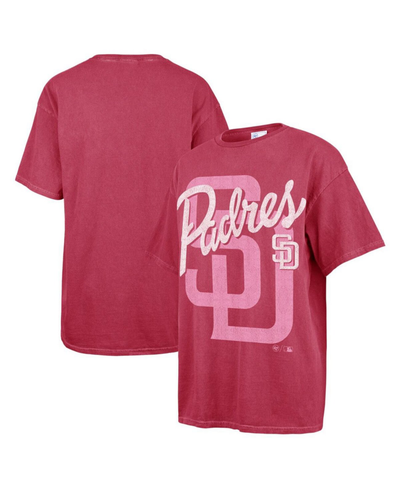 Женская Джерси '47 Brand Pink San Diego Padres Dopamine Tradition T-Shirt '47 Brand