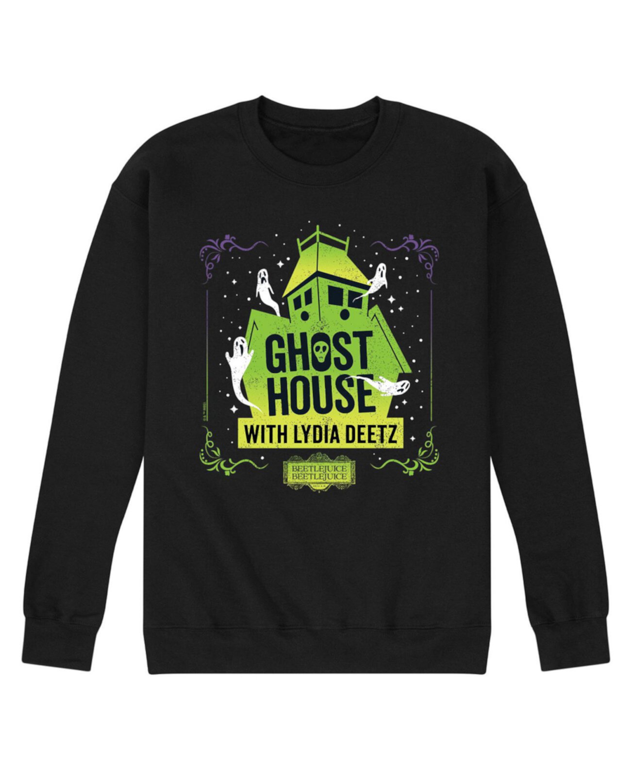 Мужская Футболка AIRWAVES Beetlejuice Ghost House Crew Fleece AIRWAVES