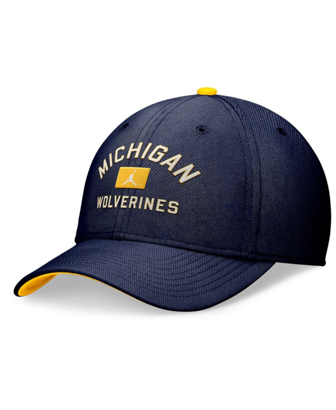 Бейсболка Jordan Men's Navy Michigan Wolverines Primetime Swoosh Flex Hat Jordan