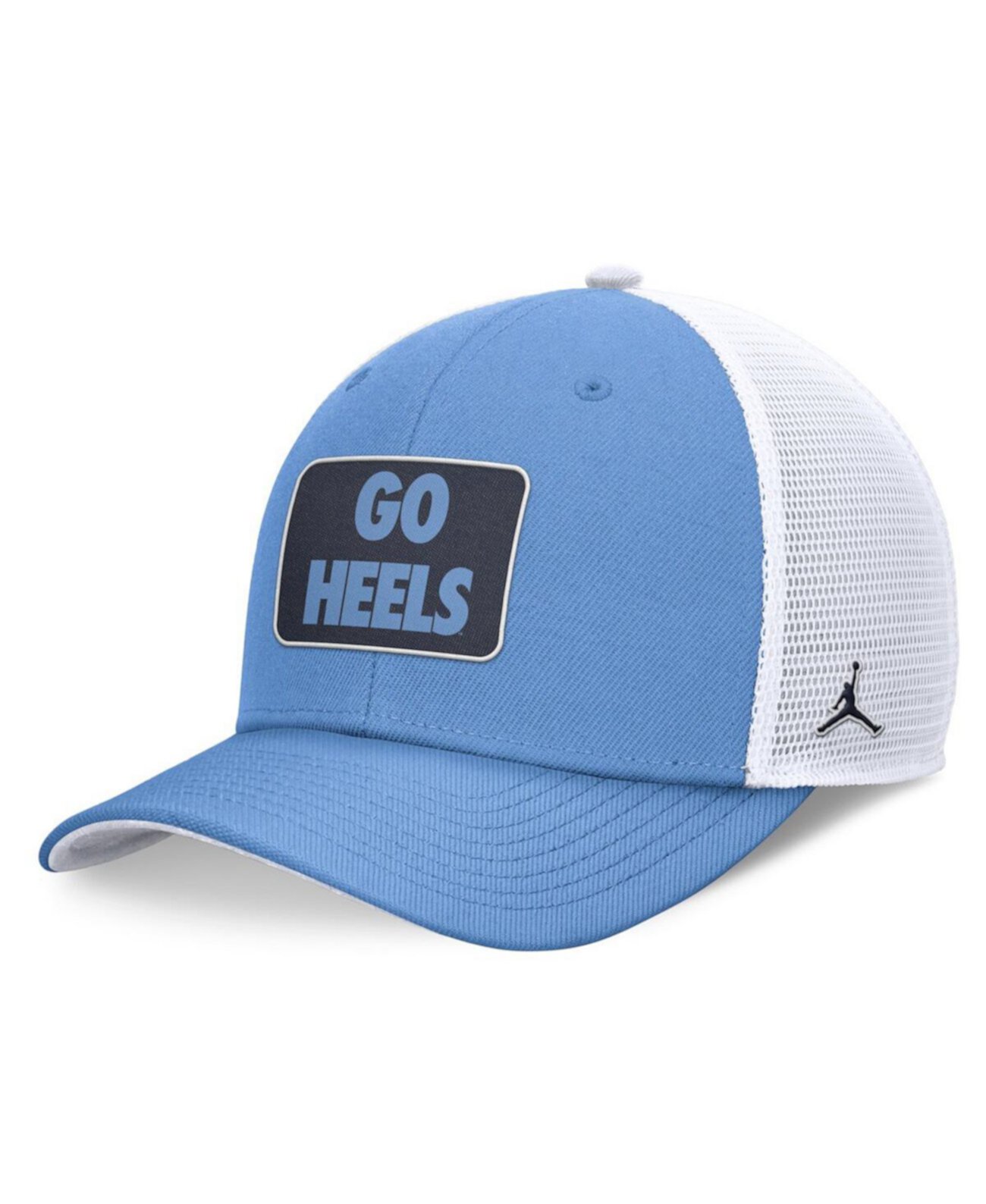 Бейсболка Jordan Men's Carolina Blue/White North Carolina Tar Heels Local Rise Trucker Jordan