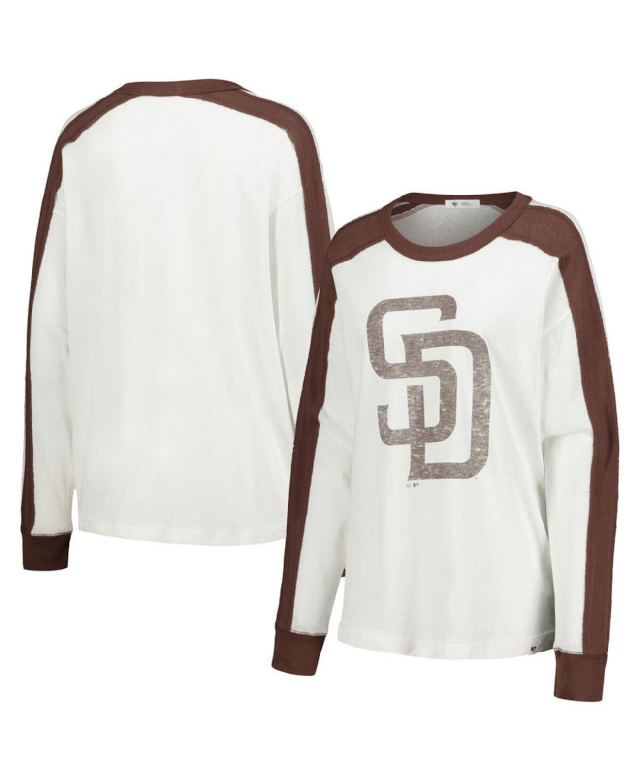 Женская футболка с длинным рукавом San Diego Padres Premier Caribou от '47 Brand '47 Brand