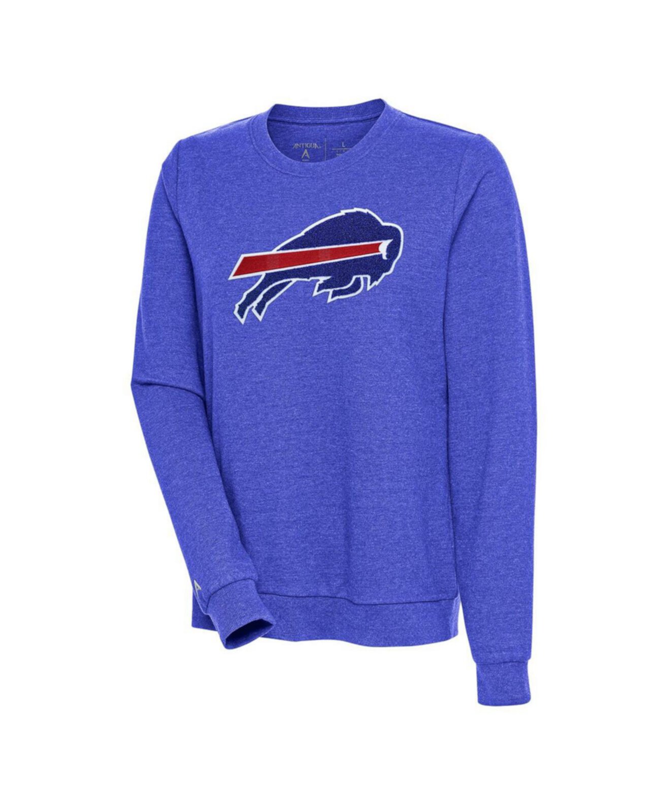 Женское худи Buffalo Bills из мягкого флиса с круглым вырезом Antigua