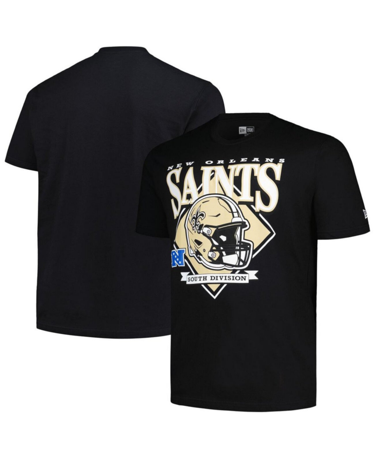 Мужская Джерси New Era Black New Orleans Saints Big Tall Helmet New Era