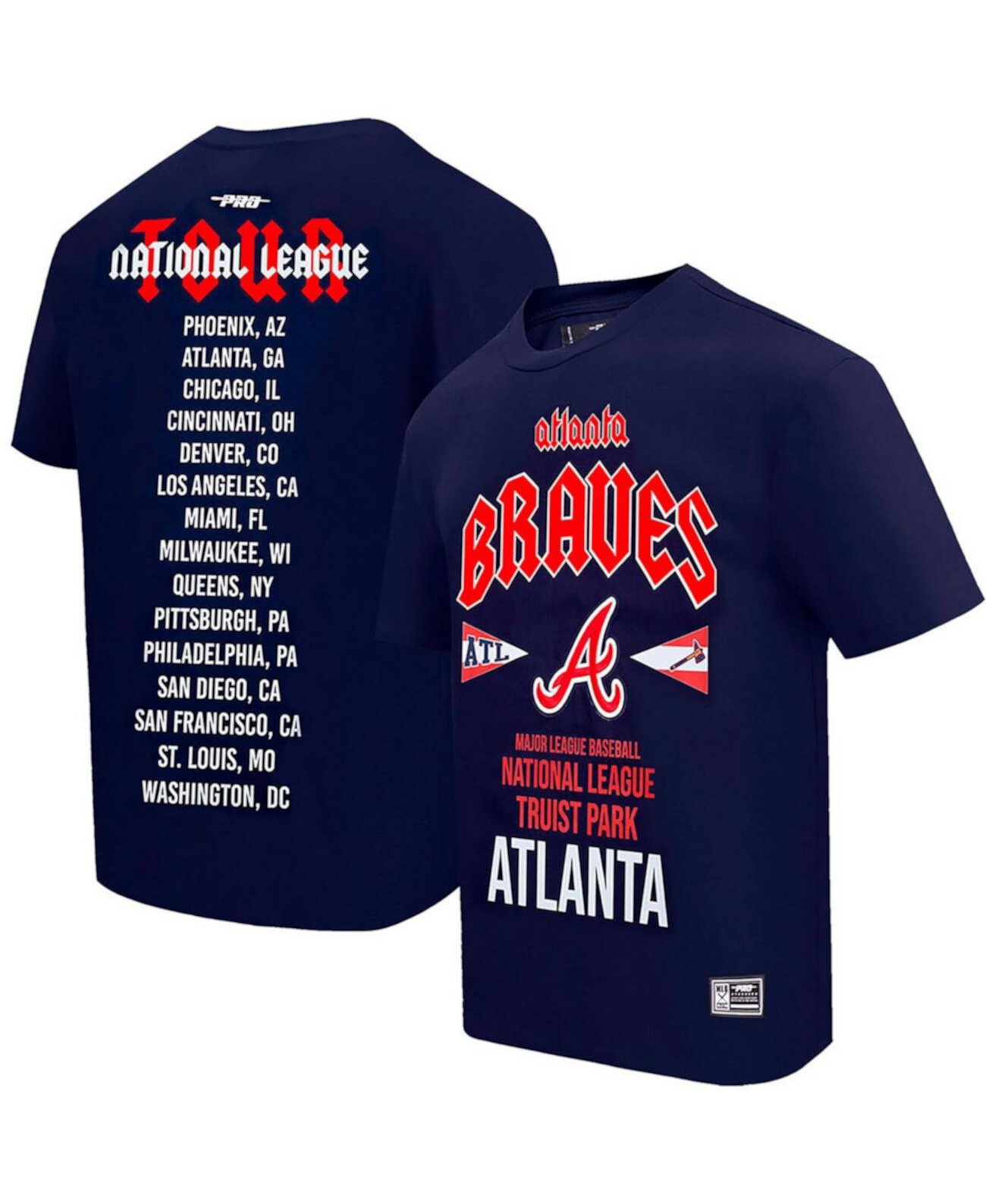 Мужская Джерси Pro Standard Atlanta Braves Oversized City Tour Pro Standard