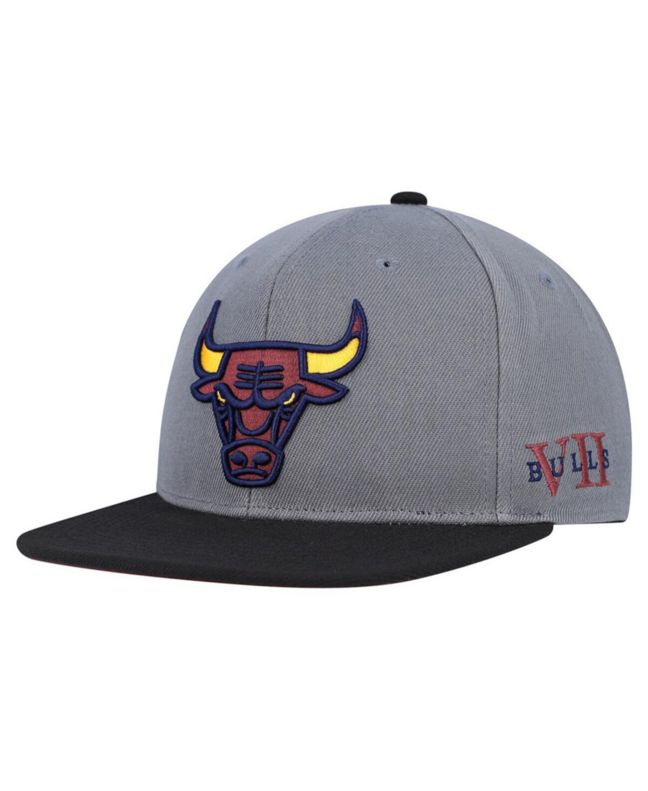 Бейсболка Mitchell & Ness Черно-серая Chicago Bulls Core Mitchell & Ness