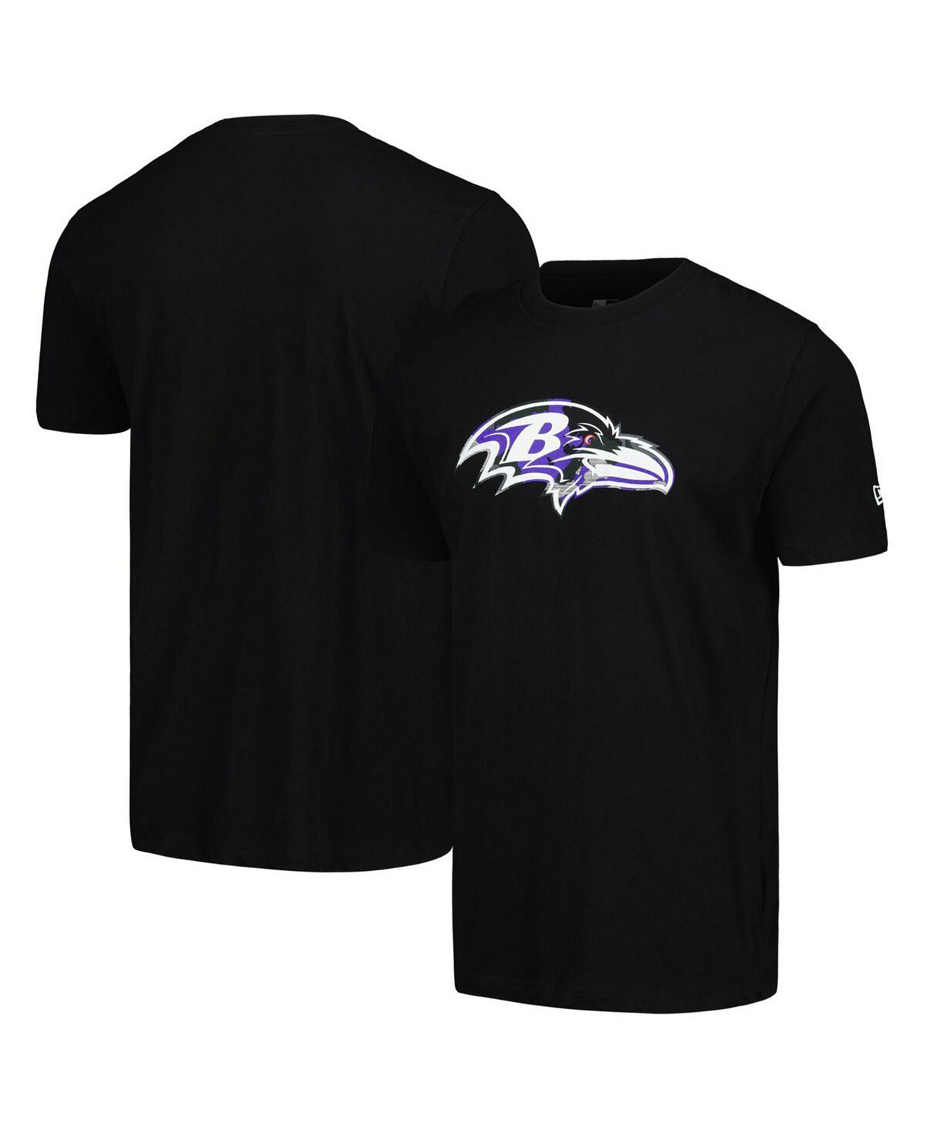 Мужская Джерси New Era Черная Baltimore Ravens Camo Logo Футболка New Era