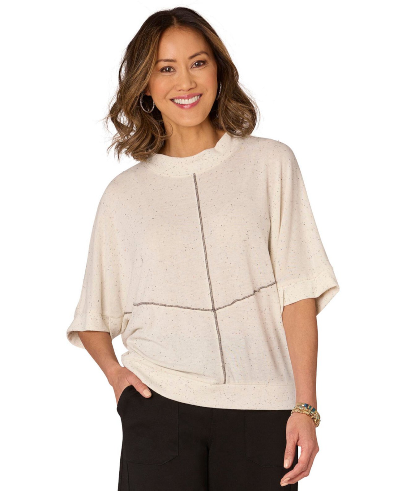 Women's Dolman Sleeve Knit Top Democracy