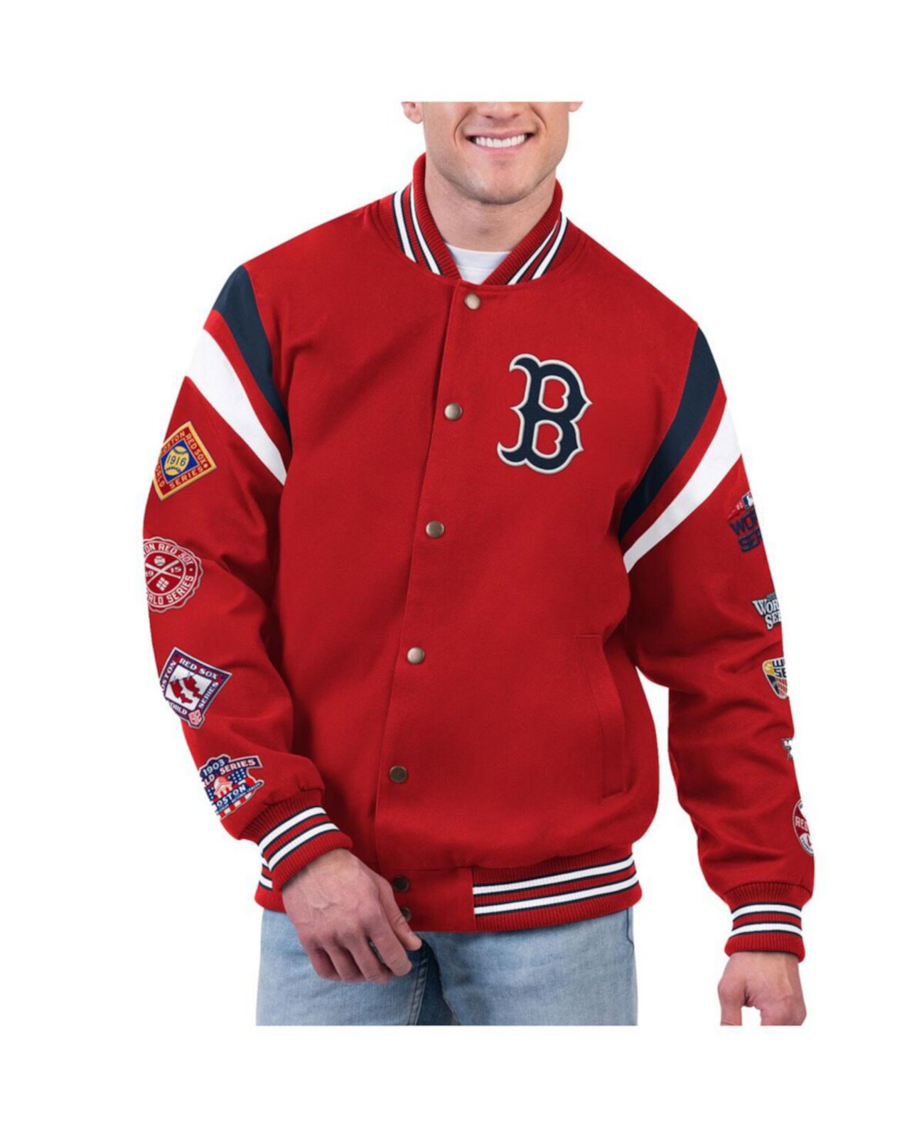 Мужская Повседневная куртка G-III Sports Boston Red Sox Quick Full-Snap Varsity G-III Sports