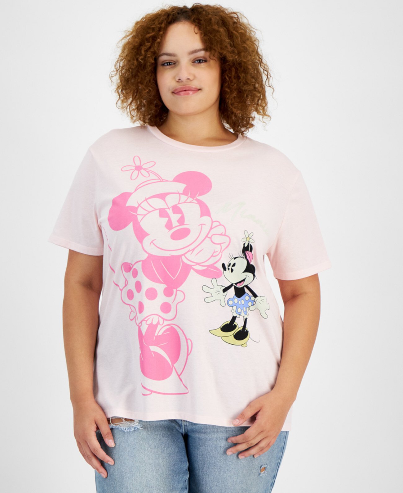 Женская Футболка Disney Trendy Plus Size Minnie Mouse Disney